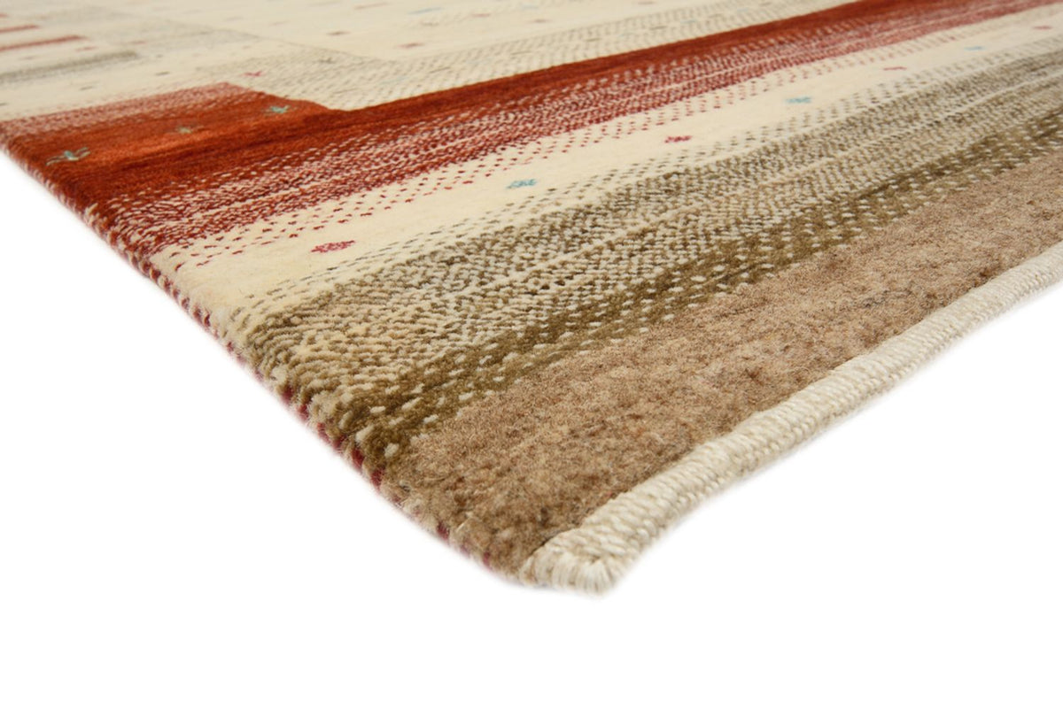 Tapis Gabbeh - Loribaft Indus - 239 x 169 cm - beige clair