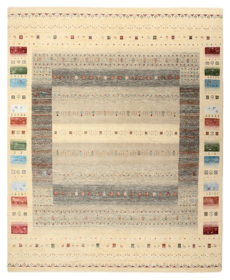 Tapis Gabbeh - Loribaft Indus - 304 x 251 cm - beige clair