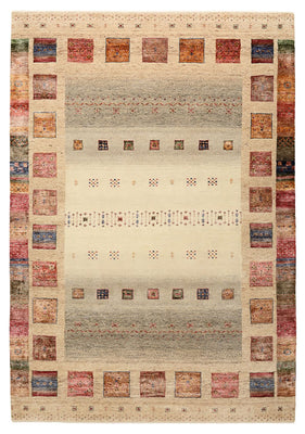 Tapis Gabbeh - Loribaft Indus - 244 x 172 cm - multicolore
