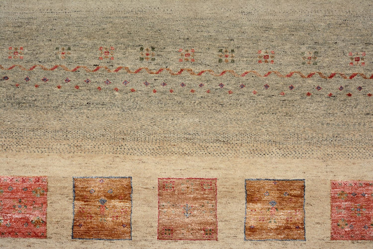 Tapis Gabbeh - Loribaft Indus - 302 x 205 cm - multicolore