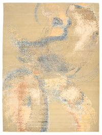 Tapis design - 372 x 281 cm - beige clair