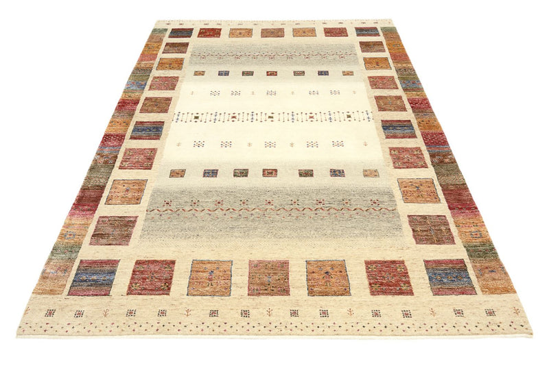 Tapis Gabbeh - Loribaft Indus - 244 x 175 cm - multicolore