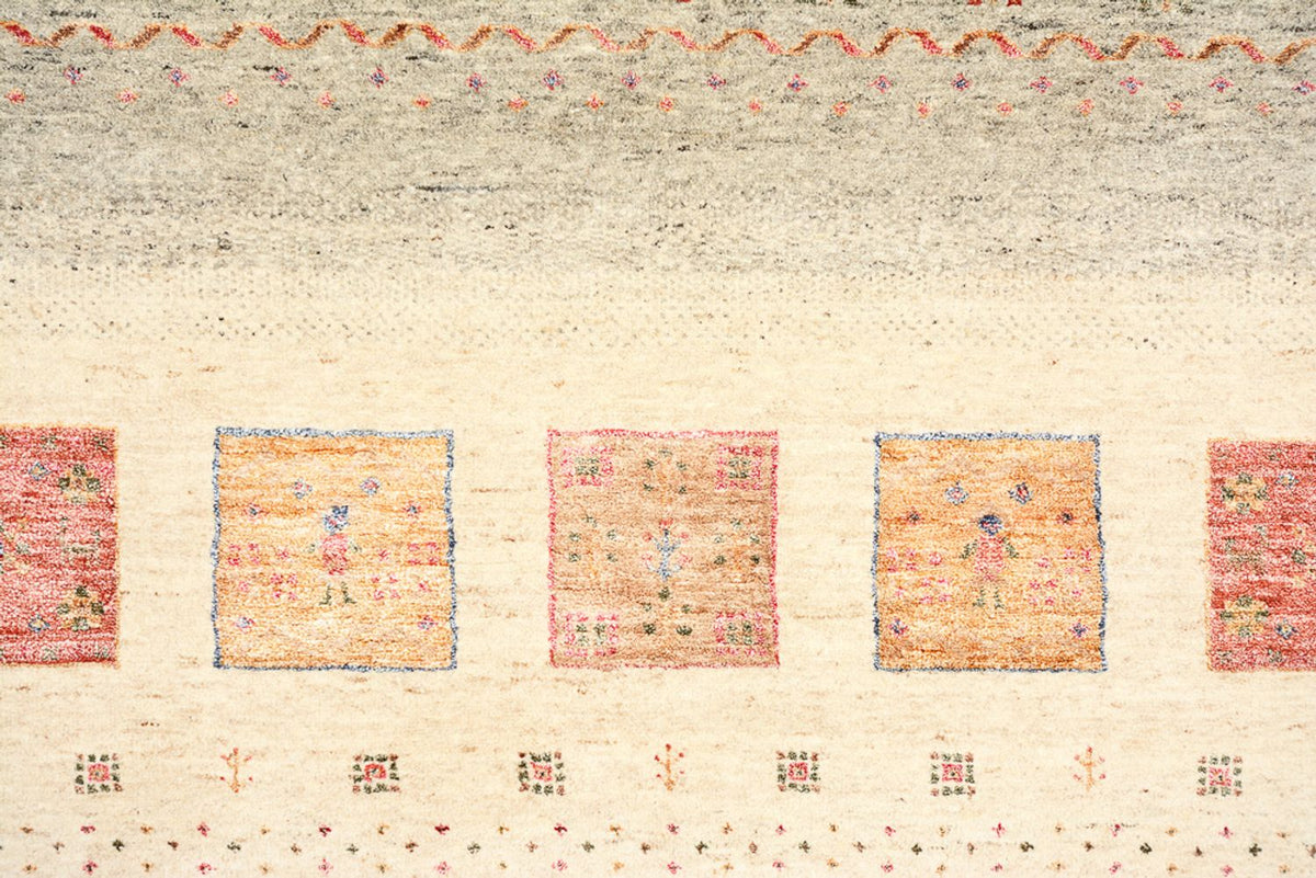 Tapis Gabbeh - Loribaft Indus - 244 x 175 cm - multicolore