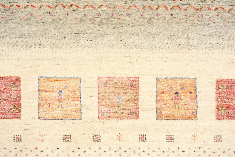 Tapis Gabbeh - Loribaft Indus - 244 x 175 cm - multicolore