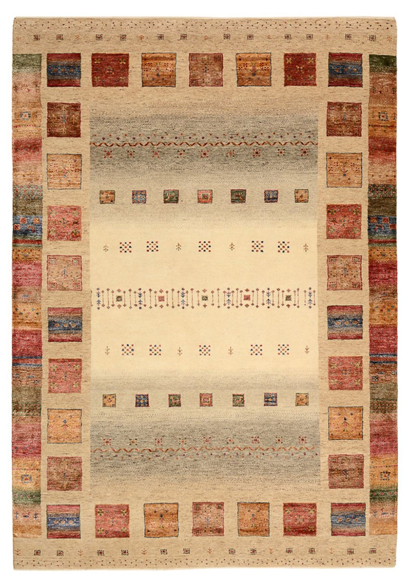 Tapis Gabbeh - Loribaft Indus - 242 x 168 cm - multicolore