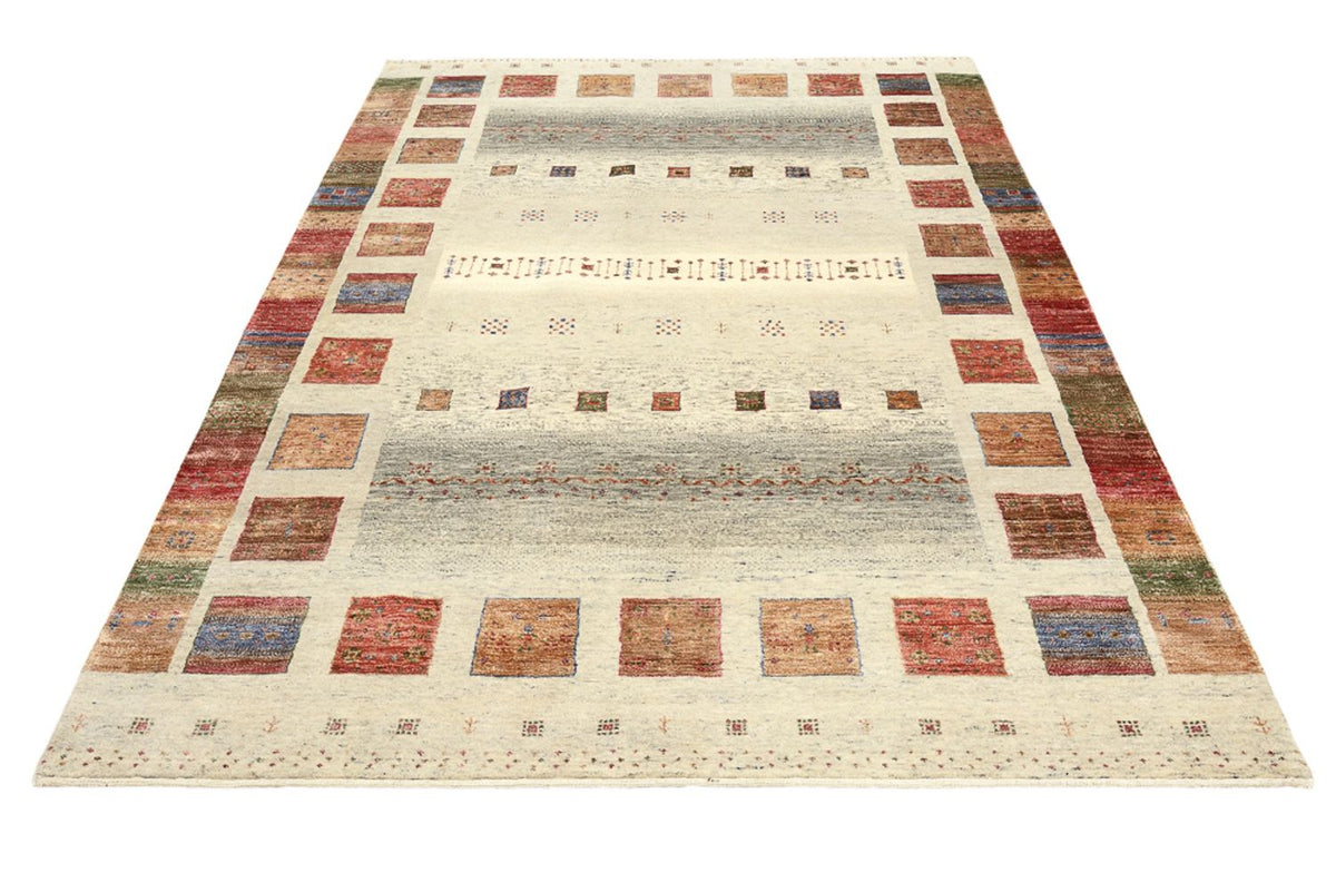 Tapis Gabbeh - Loribaft Indus - 241 x 176 cm - multicolore