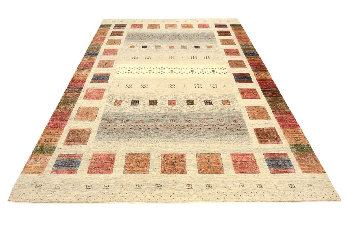 Tapis Gabbeh - Loribaft Indus - 302 x 206 cm - multicolore