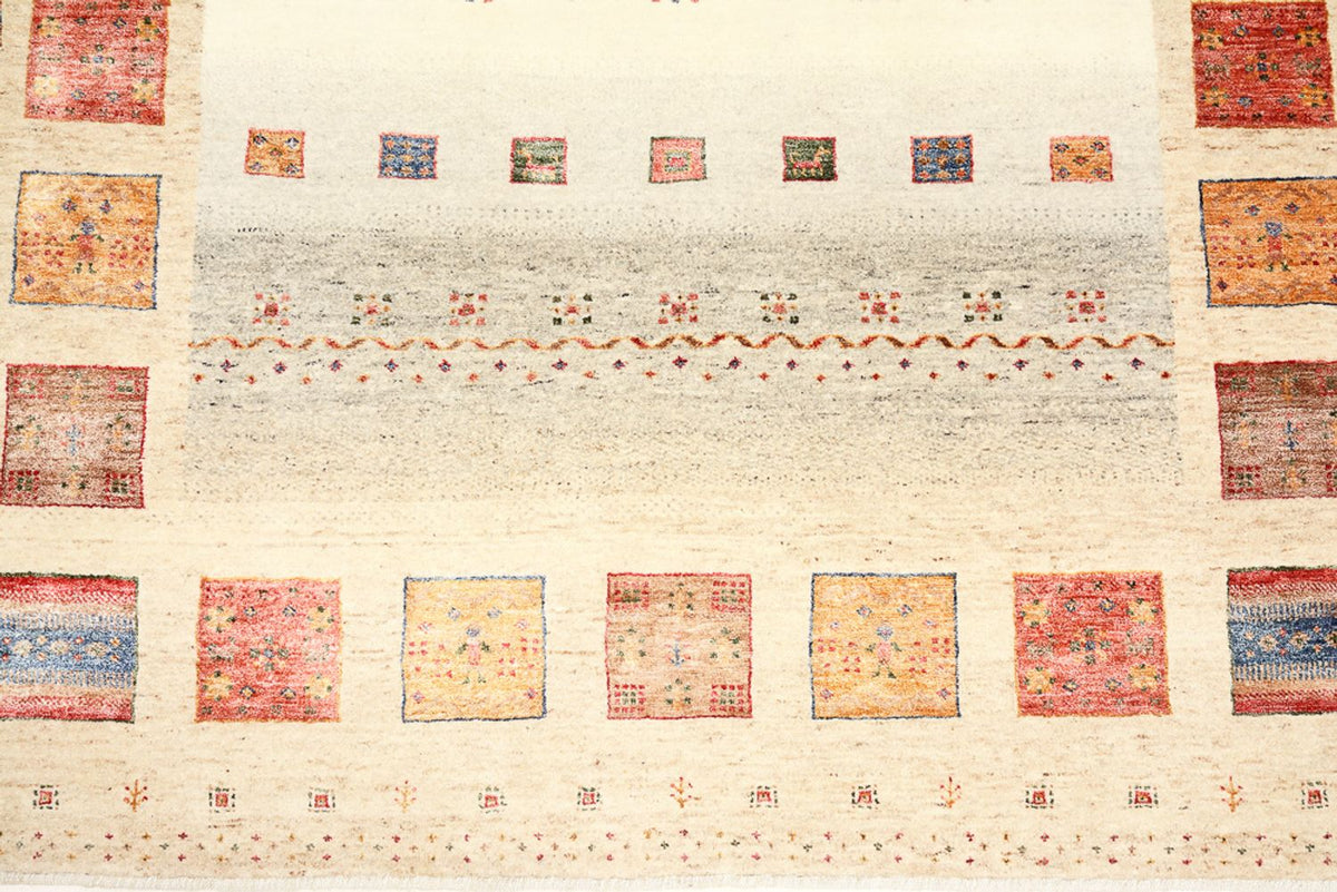 Tapis Gabbeh - Loribaft Indus - 204 x 156 cm - multicolore