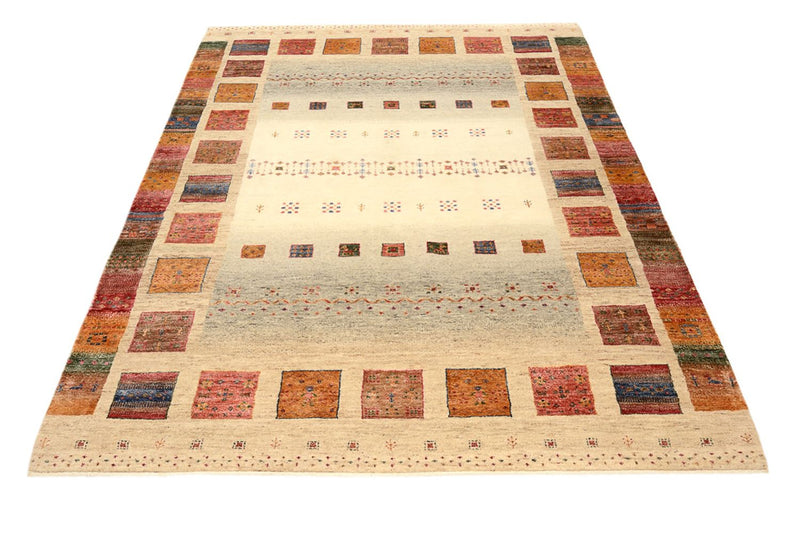 Tapis Gabbeh - Loribaft Indus - 205 x 153 cm - multicolore