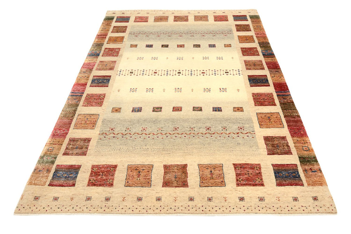 Tapis Gabbeh - Loribaft Indus - 241 x 164 cm - multicolore