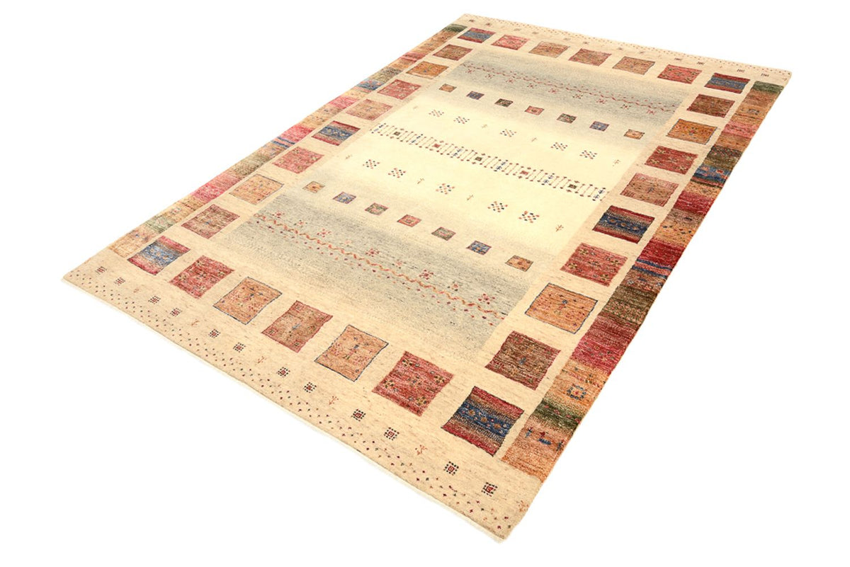 Tapis Gabbeh - Loribaft Indus - 241 x 164 cm - multicolore