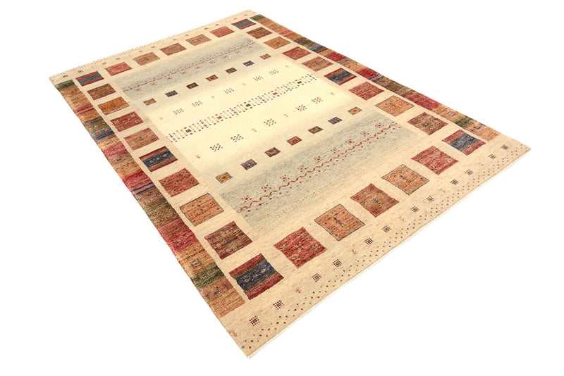 Tapis Gabbeh - Loribaft Indus - 241 x 164 cm - multicolore