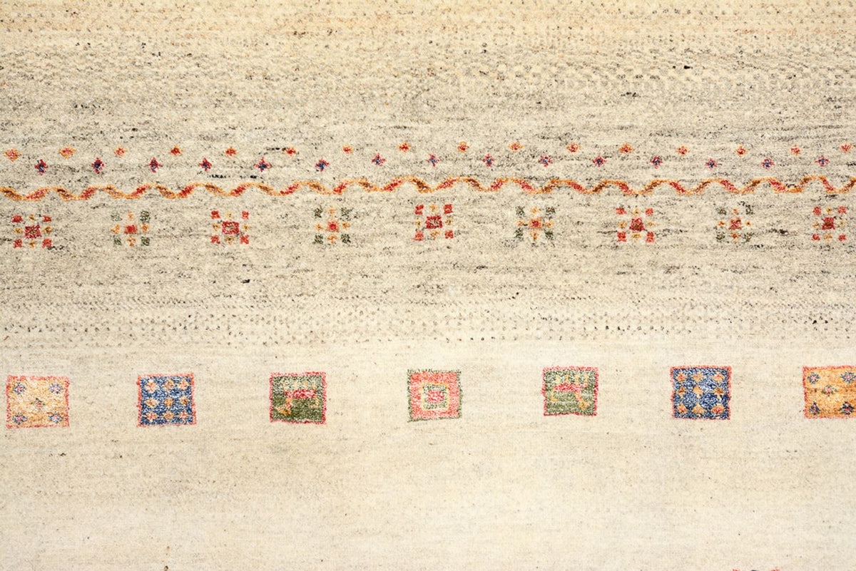 Tapis Gabbeh - Loribaft Indus - 207 x 148 cm - multicolore