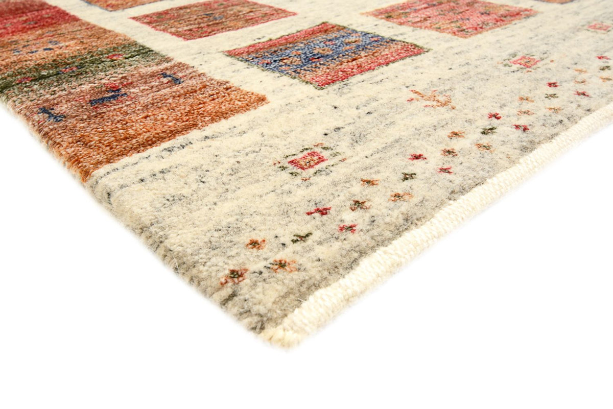 Tapis de couloir Tapis Gabbeh - Loribaft Indus - 247 x 82 cm - multicolore