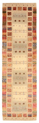 Tapis de couloir Tapis Gabbeh - Loribaft Indus - 296 x 83 cm - multicolore