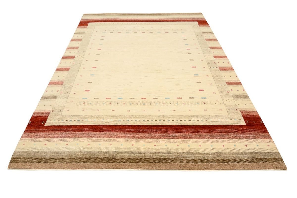 Tapis Gabbeh - Loribaft Indus - 299 x 210 cm - beige clair