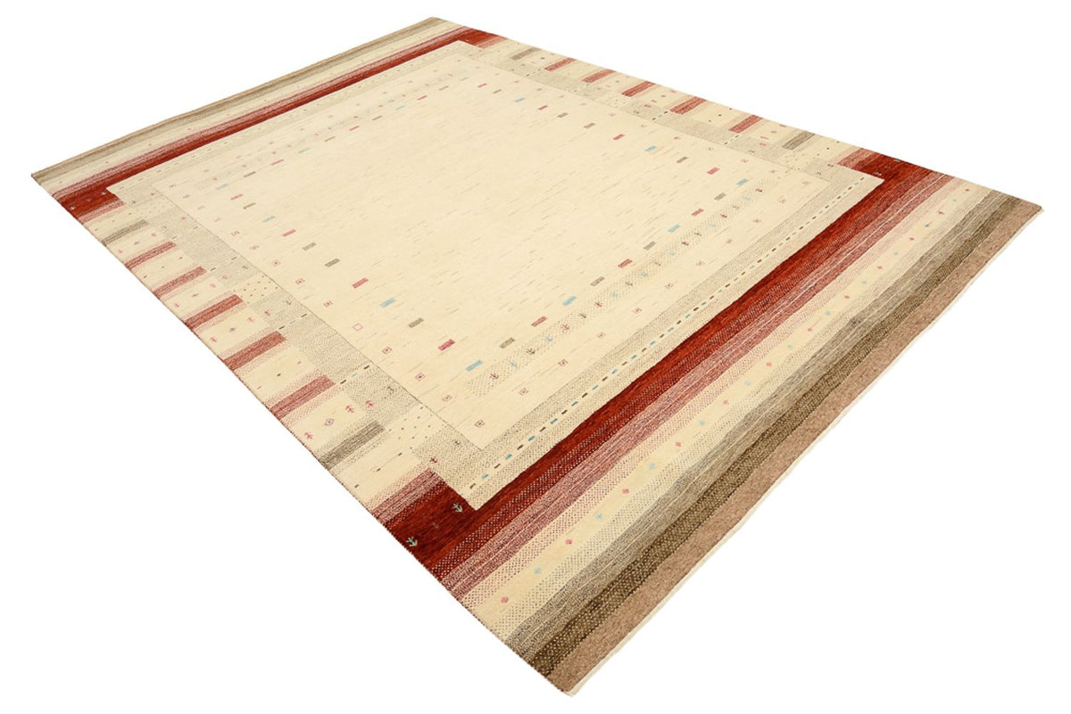 Tapis Gabbeh - Loribaft Indus - 299 x 210 cm - beige clair
