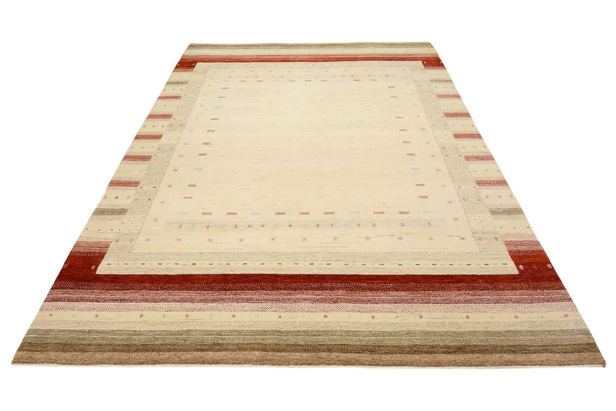 Tapis Gabbeh - Loribaft Indus - 299 x 210 cm - beige clair