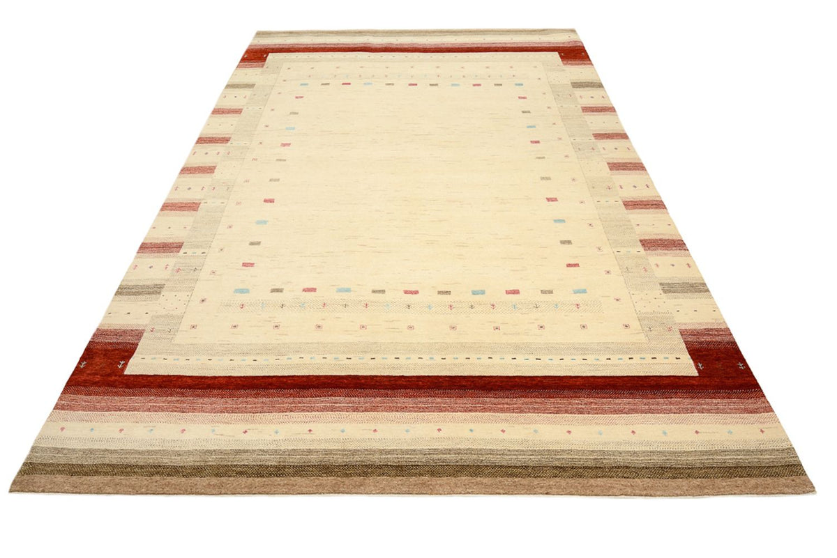 Tapis Gabbeh - Loribaft Indus - 349 x 251 cm - beige clair