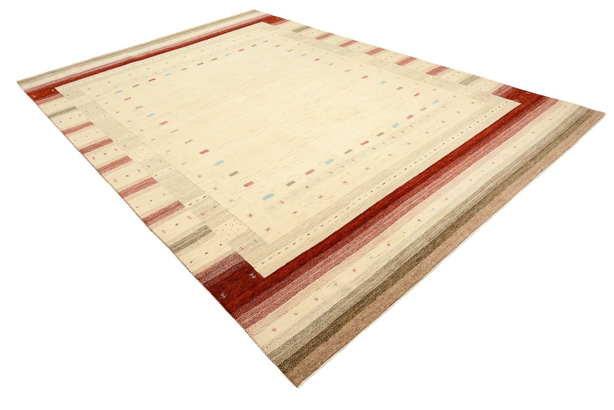 Tapis Gabbeh - Loribaft Indus - 349 x 251 cm - beige clair