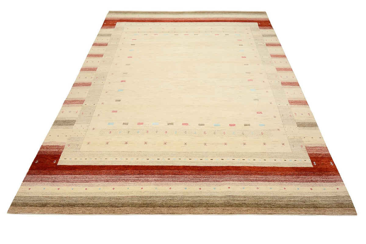 Tapis Gabbeh - Loribaft Indus - 349 x 251 cm - beige clair