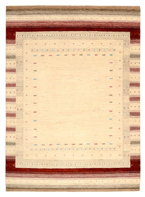 Tapis Gabbeh - Loribaft Indus - 238 x 174 cm - beige clair
