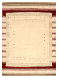 Tapis Gabbeh - Loribaft Indus - 238 x 174 cm - beige clair