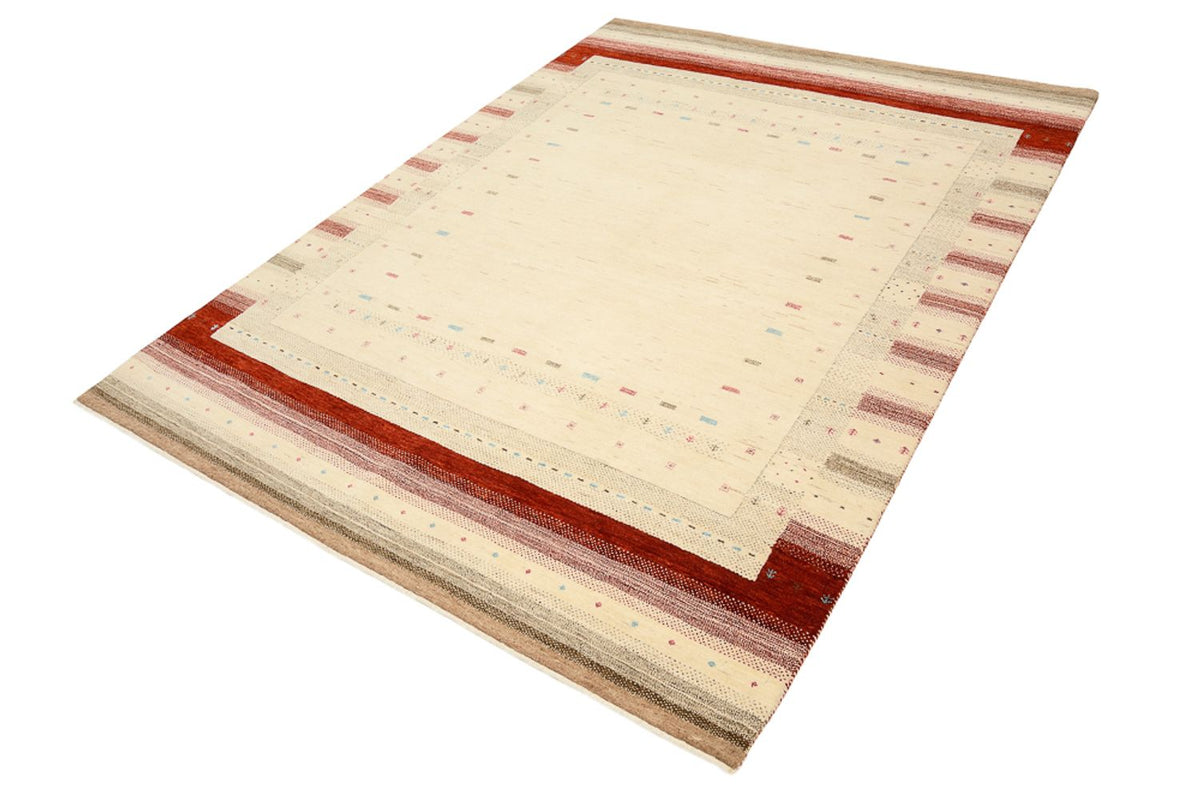 Tapis Gabbeh - Loribaft Indus - 238 x 174 cm - beige clair