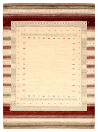 Tapis Gabbeh - Loribaft Indus - 240 x 175 cm - beige clair