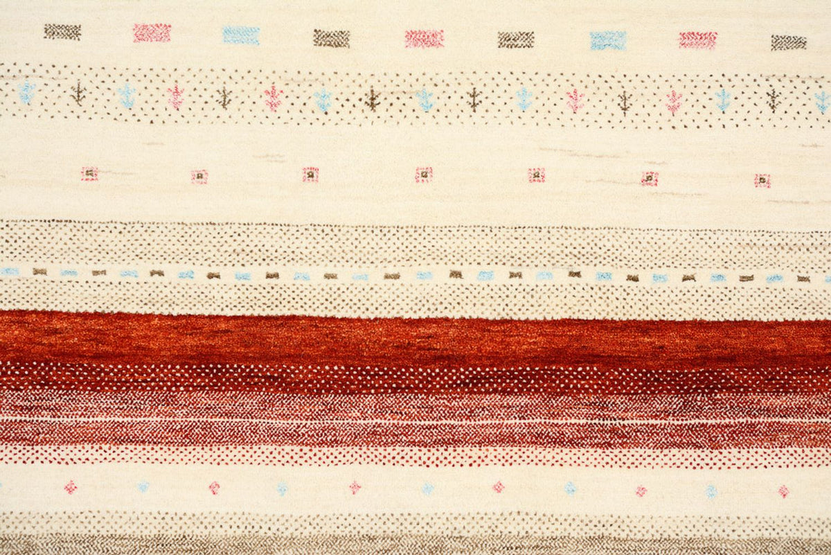 Tapis Gabbeh - Loribaft Indus - 240 x 175 cm - beige clair