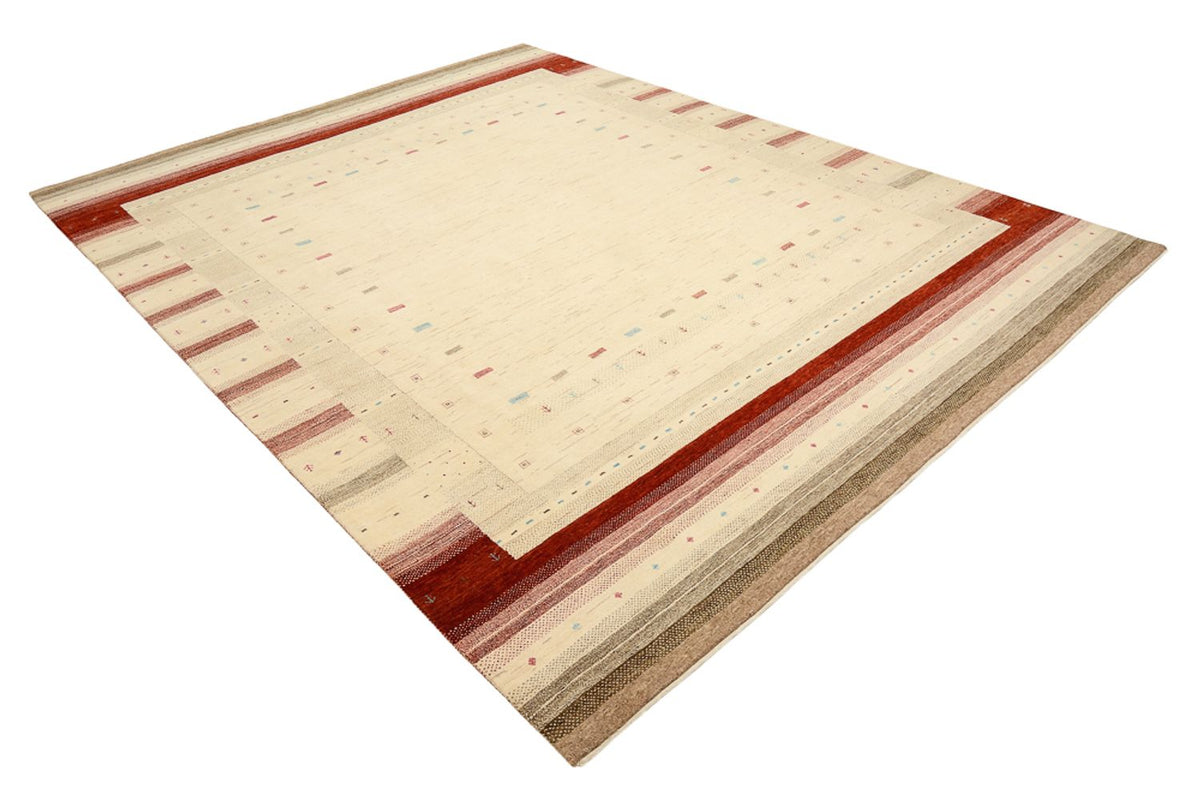 Tapis Gabbeh - Loribaft Indus - 319 x 251 cm - beige clair