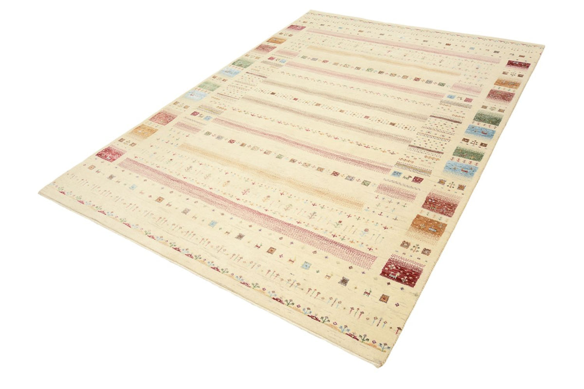 Tapis Gabbeh - Loribaft Indus - 246 x 171 cm - multicolore