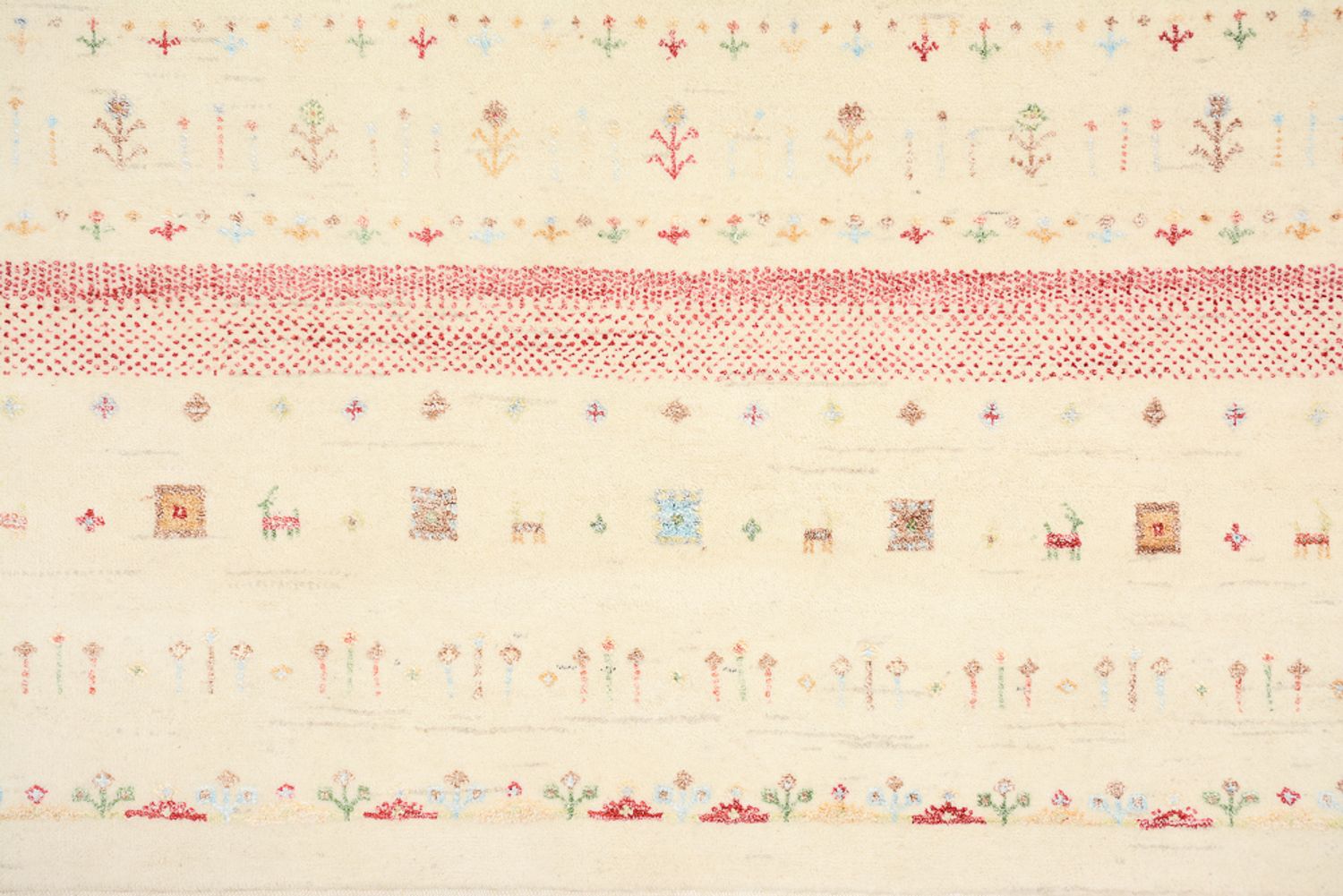 Tapis Gabbeh - Loribaft Indus - 246 x 171 cm - multicolore