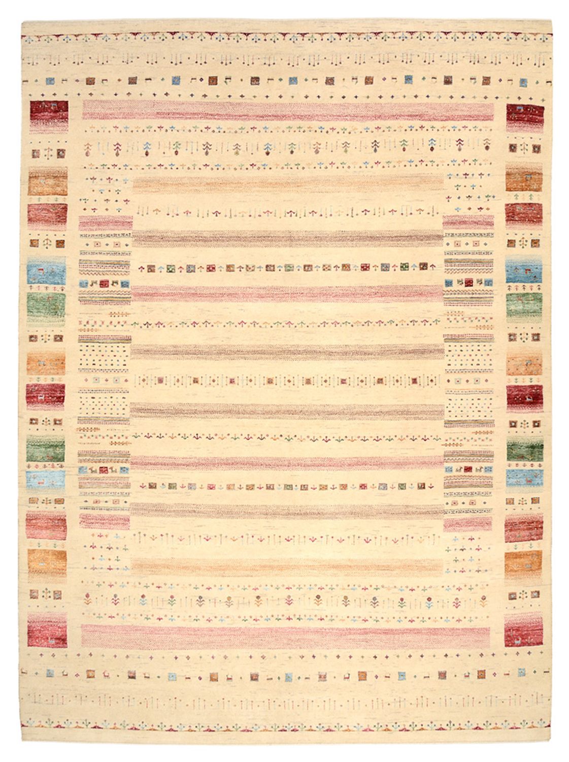 Tapis Gabbeh - Loribaft Indus - 335 x 248 cm - multicolore