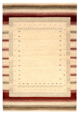 Tapis Gabbeh - Loribaft Indus - 296 x 203 cm - beige clair