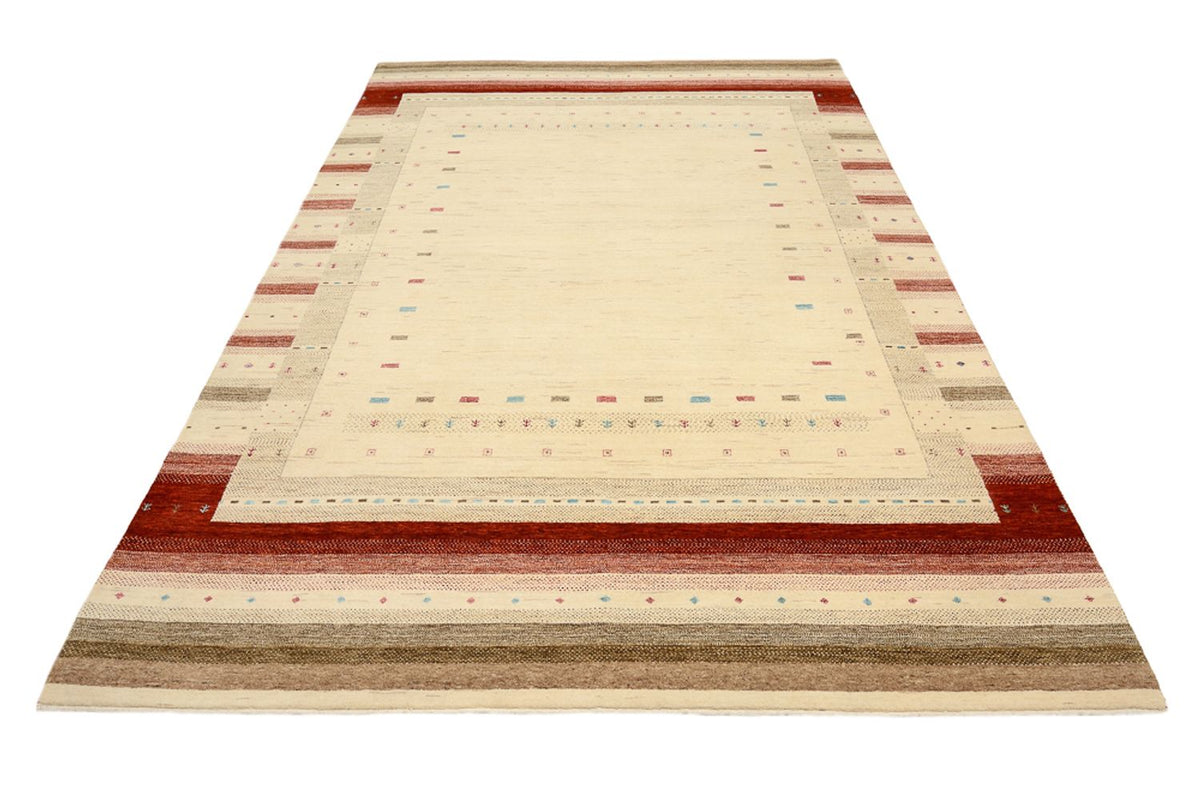 Tapis Gabbeh - Loribaft Indus - 296 x 203 cm - beige clair