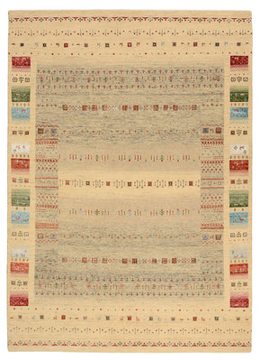 Tapis Gabbeh - Loribaft Indus - 241 x 172 cm - beige foncé