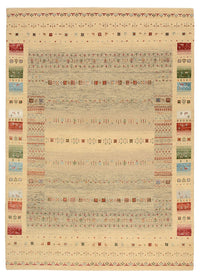 Tapis Gabbeh - Loribaft Indus - 241 x 172 cm - beige foncé