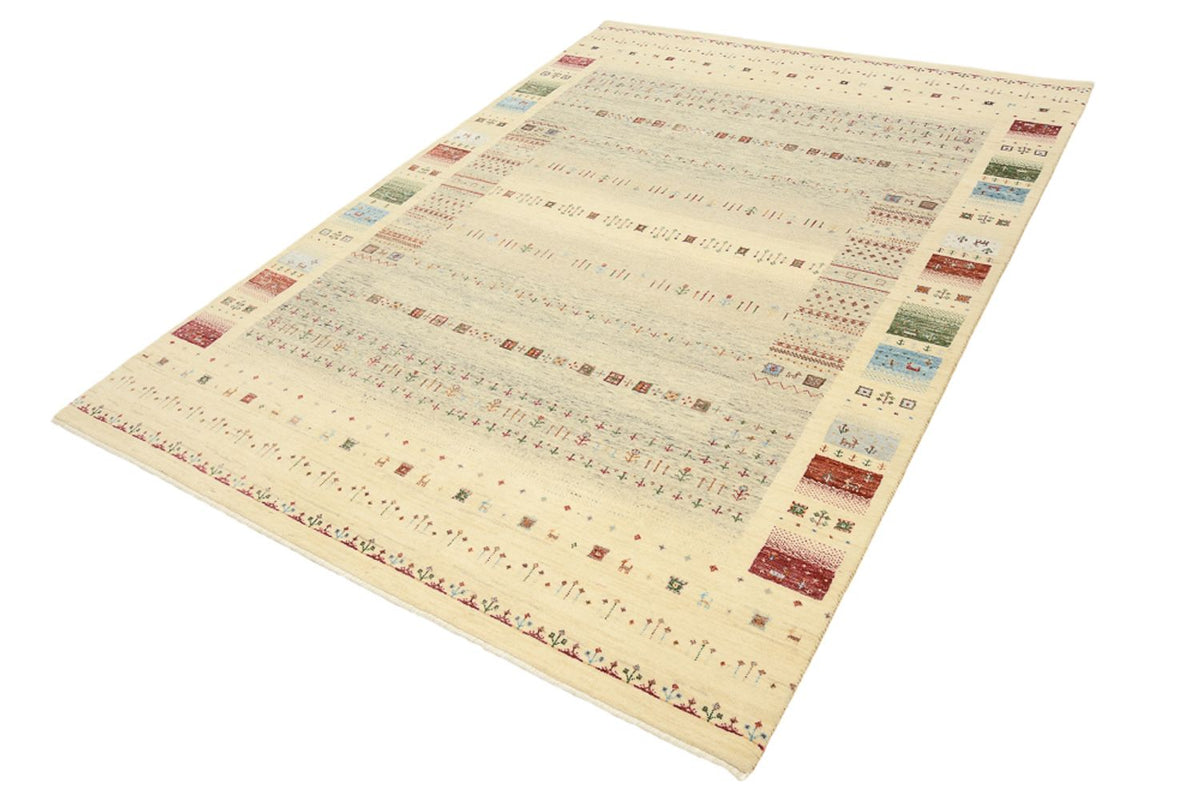 Tapis Gabbeh - Loribaft Indus - 241 x 172 cm - beige foncé
