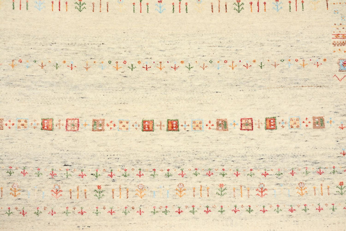 Tapis Gabbeh - Loribaft Indus - 241 x 172 cm - beige foncé