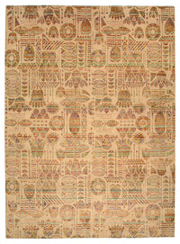 Tapis design - 366 x 271 cm - beige foncé