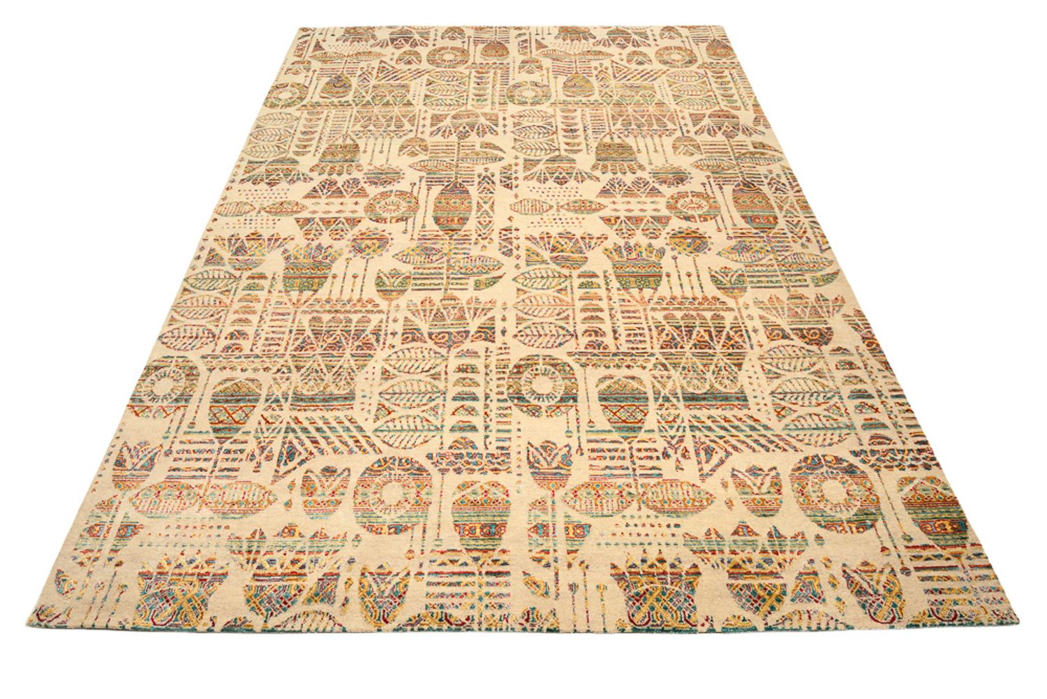 Tapis design - 366 x 271 cm - beige foncé