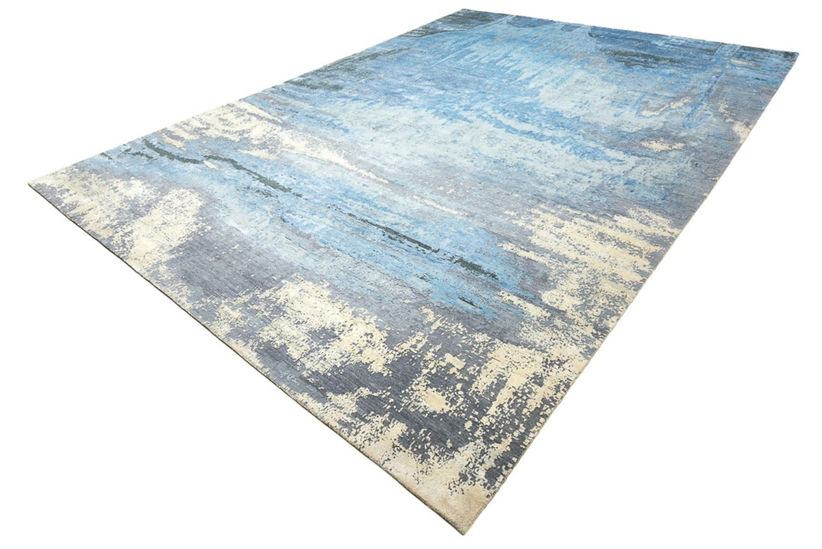 Tapis design - 430 x 306 cm - bleu foncé