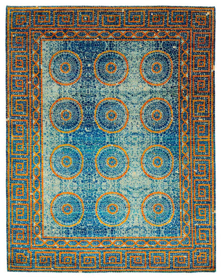 Tapis design - 309 x 245 cm - bleu