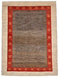 Tapis Gabbeh - Loribaft Persan - 205 x 150 cm - marron