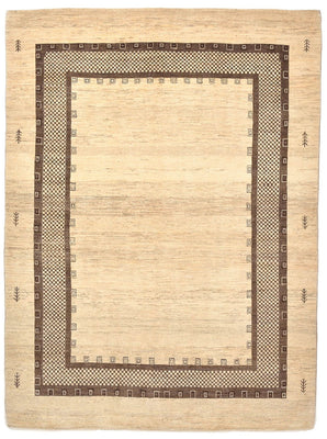 Tapis Gabbeh - Loribaft Persan - 242 x 176 cm - beige