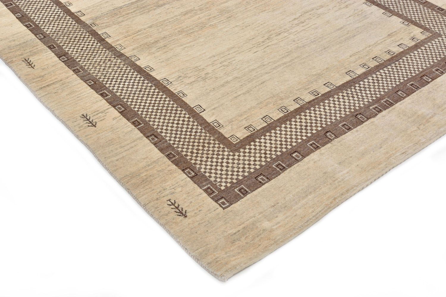 Tapis Gabbeh - Loribaft Persan - 242 x 176 cm - beige