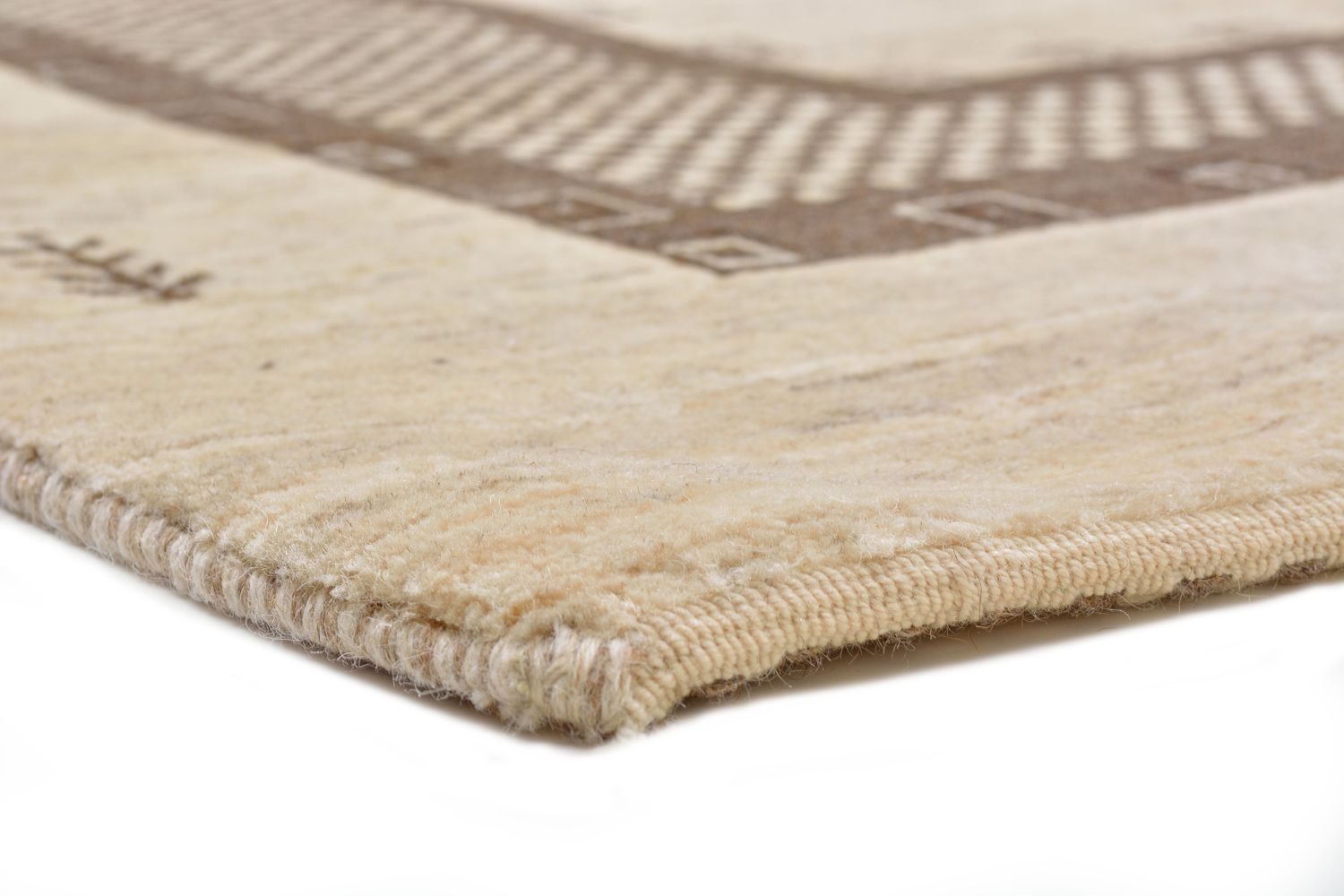 Tapis Gabbeh - Loribaft Persan - 242 x 176 cm - beige