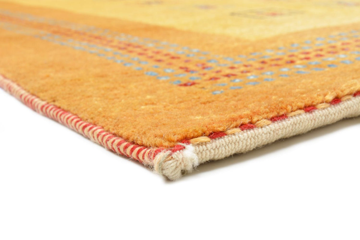Tapis Gabbeh - Loribaft Persan - 170 x 114 cm - jaune