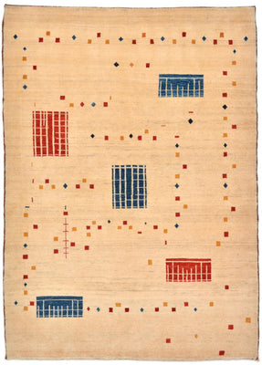 Tapis Gabbeh - Loribaft Persan - 157 x 111 cm - multicolore